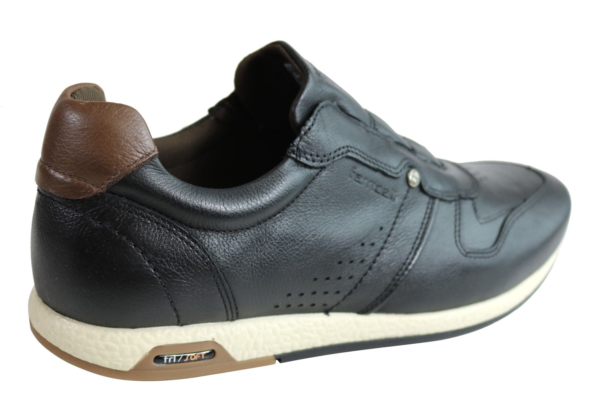 Ferricelli Carlo Men's Leather Slip-On Casual Shoes - Handmade in Brazil - Comfortable Loafers for Work, Travel & Everyday Wear