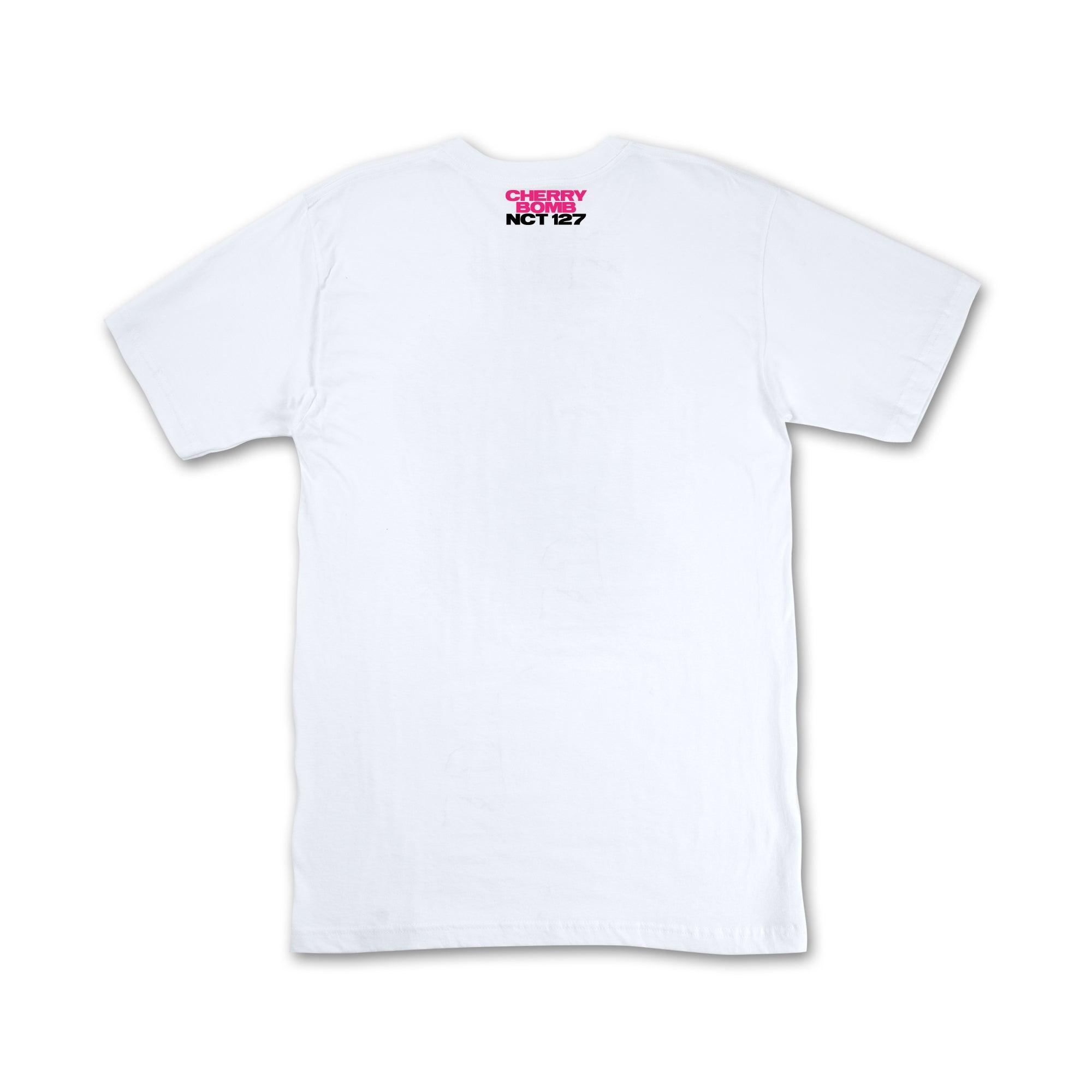 NCT 127 Official Cherry Bomb Pixel Graphic T-Shirt - Kpop Merchandise for Concerts, Fan Meetings & Casual Wear
