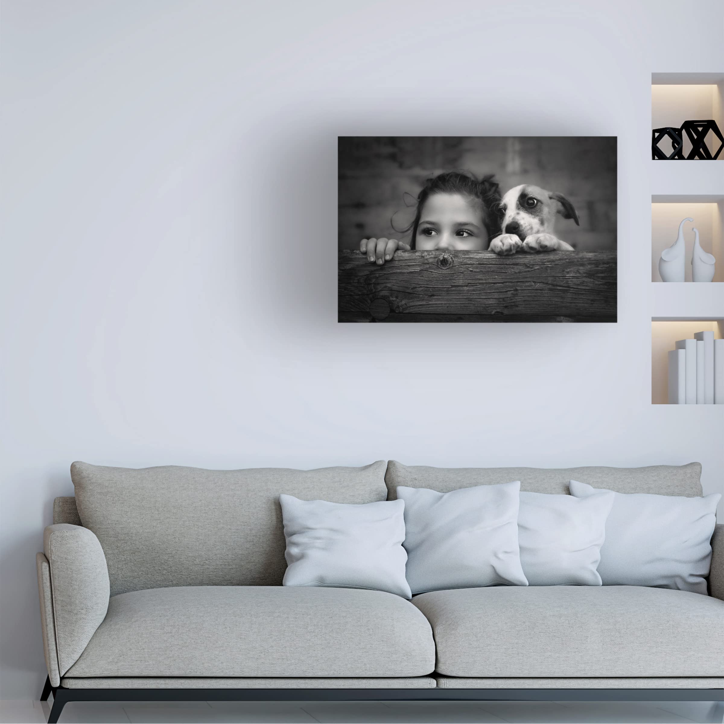 Trademark Fine Art 'Friends' Canvas Art Print by Iacob Anca - Perfect for Living Room, Bedroom & Office Decor