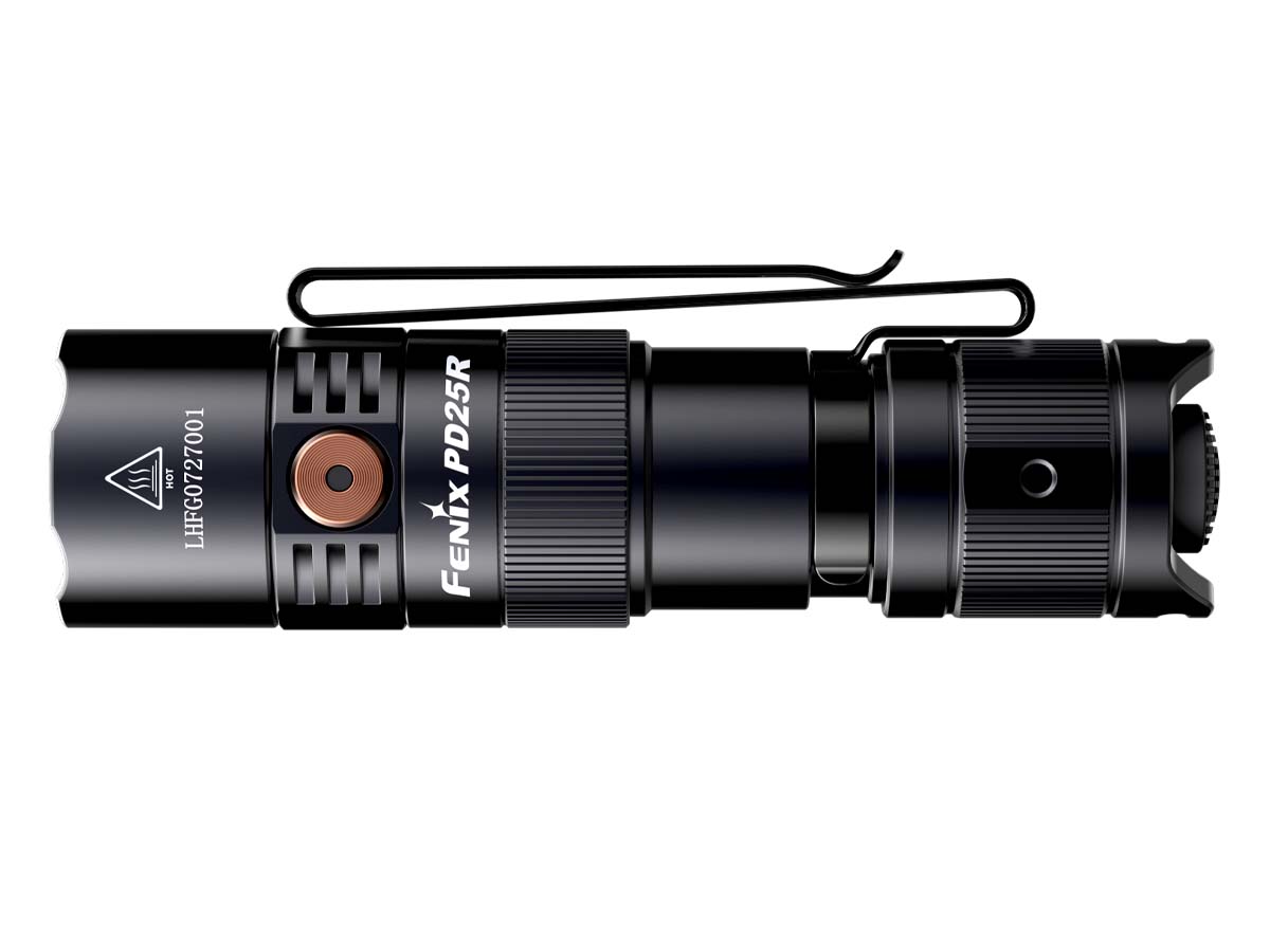 Fenix PD25R Rechargeable EDC Flashlight - 1200 Lumens, USB-C Charging, Compact Tactical Light for Camping, Hiking & Emergency Use