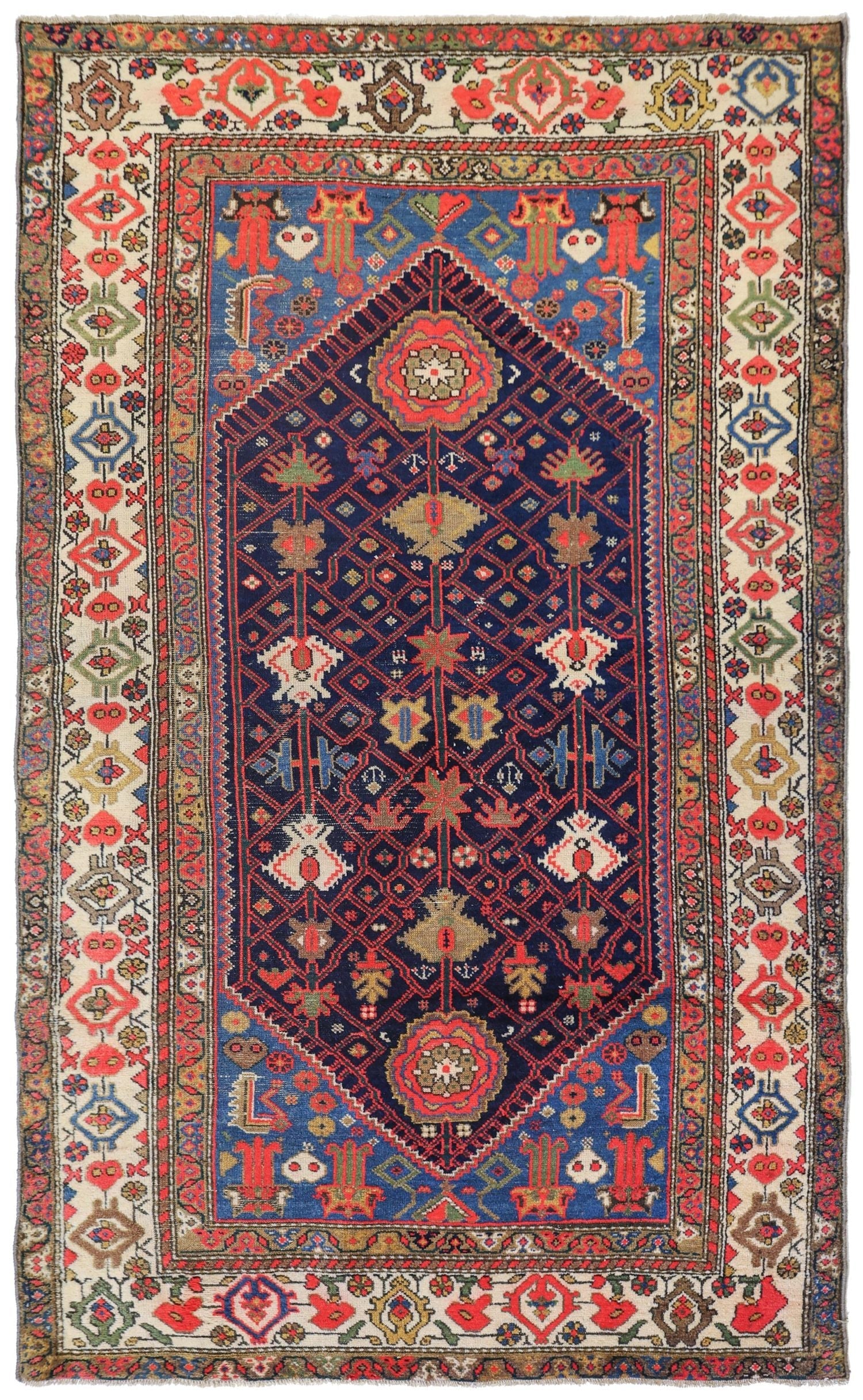 Handwoven Antique Malayer Tribal Rug - Authentic Persian J75100 Carpet for Living Room, Bedroom & Home Decor