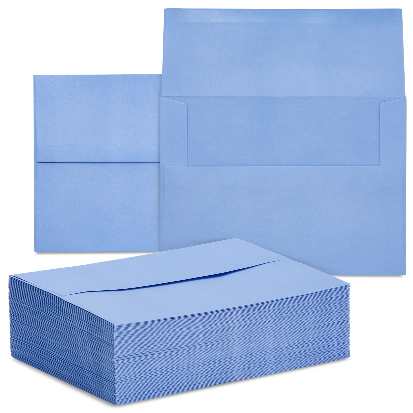 Juvale 96 Pack Light Blue 5x7 Envelopes - A7 Size Invitation Envelopes for Mailing Greeting Cards, Wedding Invitations, Bridal Shower & Business Correspondence - Perfect for Parties, Events & Professional Use