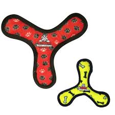 Tuffy Ultimate Jr Bowmerang - Durable Dog Chew Toy for Aggressive Chewers | Interactive Fetch & Tug-of-War Toy for Medium Dogs | Perfect for Outdoor Play & Training