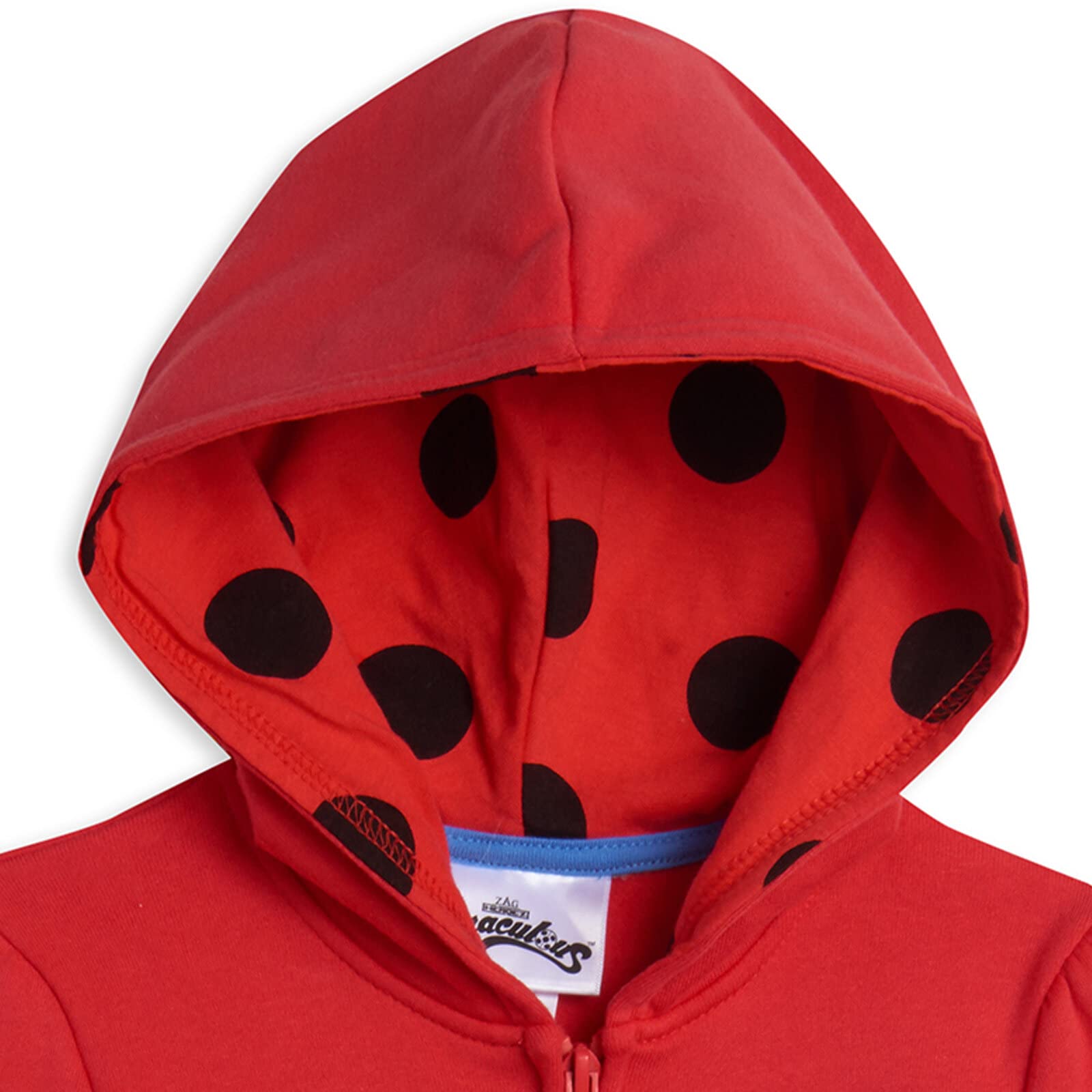 Miraculous Ladybug Girls Zip Up Hoodie - Toddler to Big Kid Sizes | Cute & Comfortable Outerwear for Playdates, School & Everyday Wear