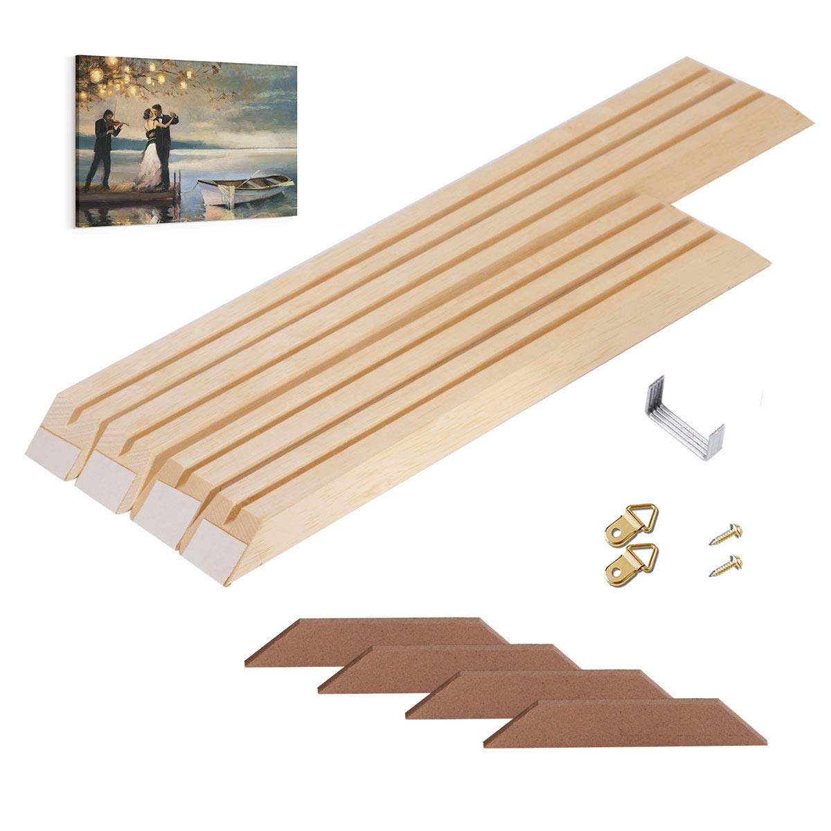 18x28 Inch Canvas Frame Stretcher Bars Wood Kit - Premium Oil Painting & Picture Wall Art Display - Perfect for Studios, Galleries & Home Decor