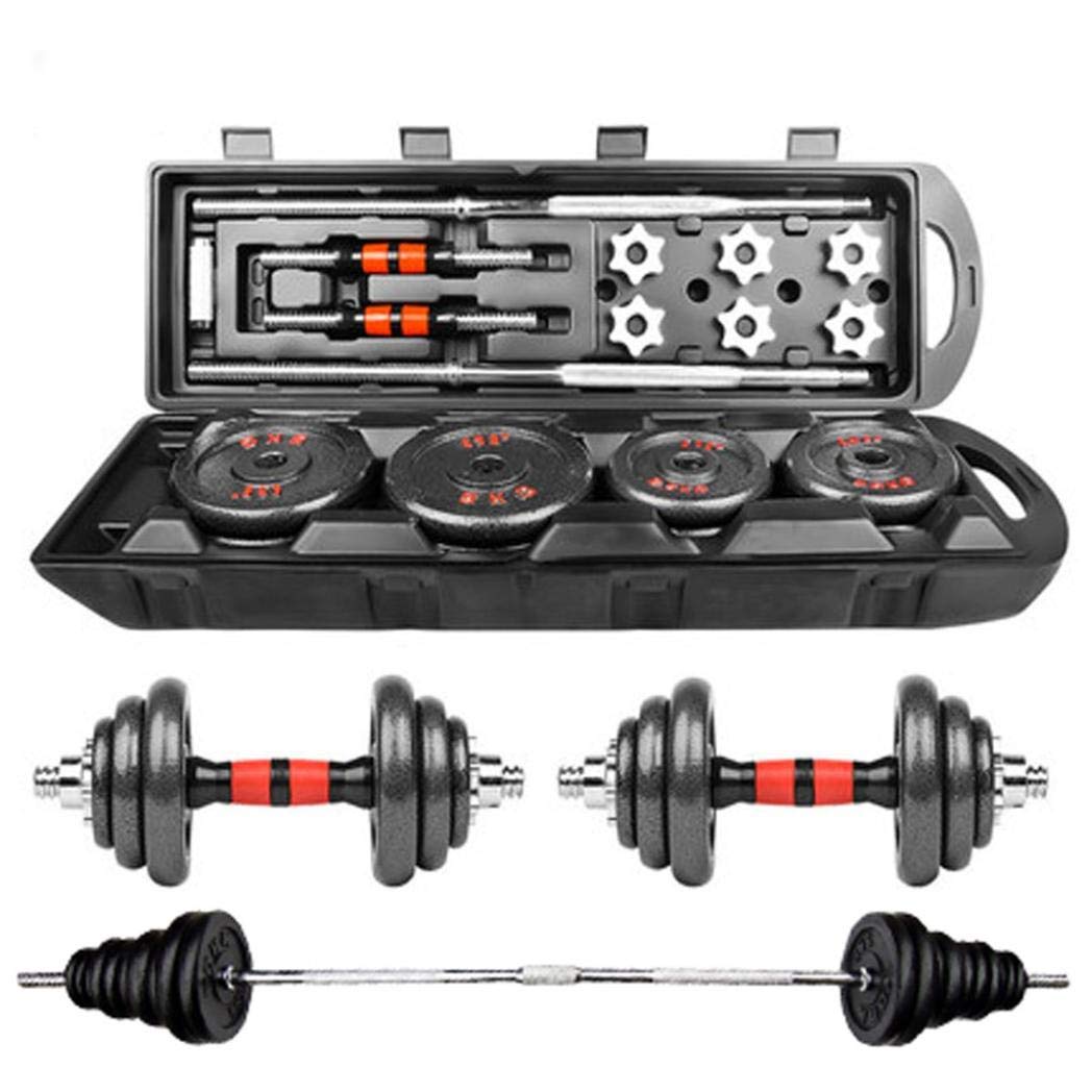 DOYCE 110LB Adjustable Dumbbells Set with Storage Box & Connecting Rod - Free Weights for Home Gym, Strength Training, and Full Body Workouts
