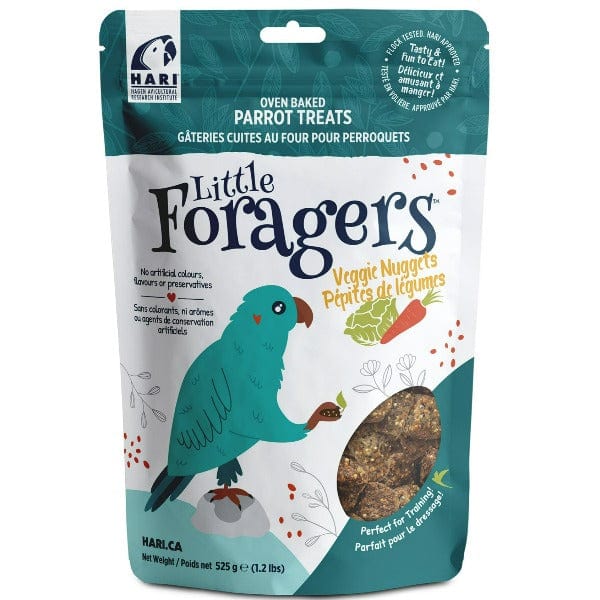 Hari Little Foragers Parrot Treats - Veggie Nuggets Bird Food for Cockatiels, Conures & Parakeets | Healthy Snack for Training, Foraging & Bonding with Your Pet Bird