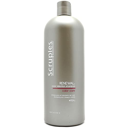 Scruples Renewal Color Retention Shampoo for Color Treated Hair - Prevent Hair Color Fade & Extend Vibrance - Sulfate-Free Formula for Men & Women - Perfect for Daily Use & Salon Aftercare