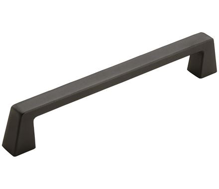 Blackrock 6 5/16 Inch (160mm) Center to Center Cabinet Pull - Matte Black Handle for Kitchen Cabinets, Drawers & Furniture Hardware (Set of 10)