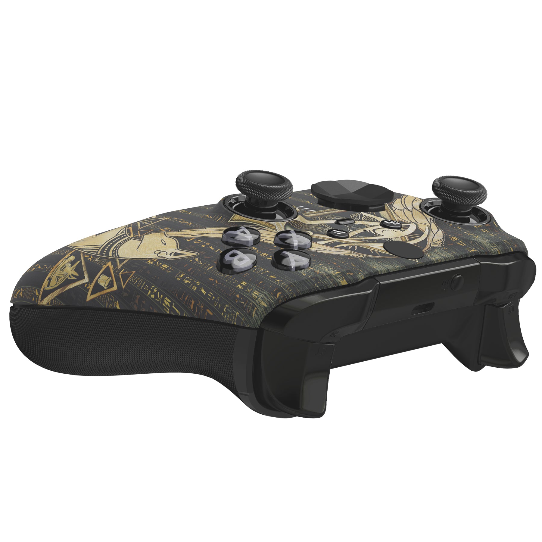 eXtremeRate Replacement Front Housing Shell Case with Accent Rings for Xbox One Elite Series 2 & Elite 2 Core Controller (Model 1797) - Eye of Providence Pyramid Design - Perfect for Gaming, Customization, and Controller Protection