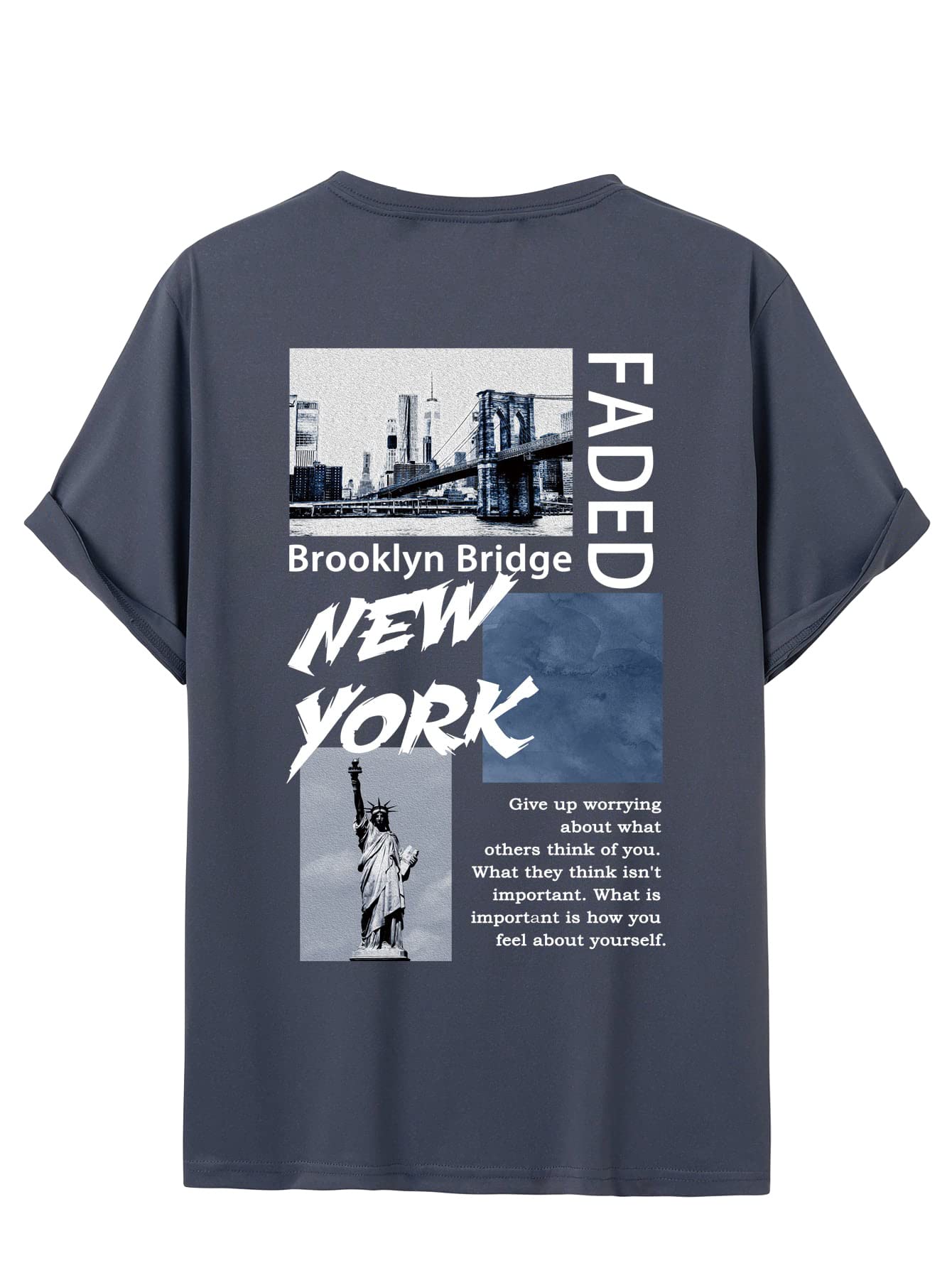 COZYEASE Men's Casual Graphic Print Round Neck Short Sleeve T-Shirt - Comfortable Cotton Tee for Summer, Streetwear & Everyday Wear