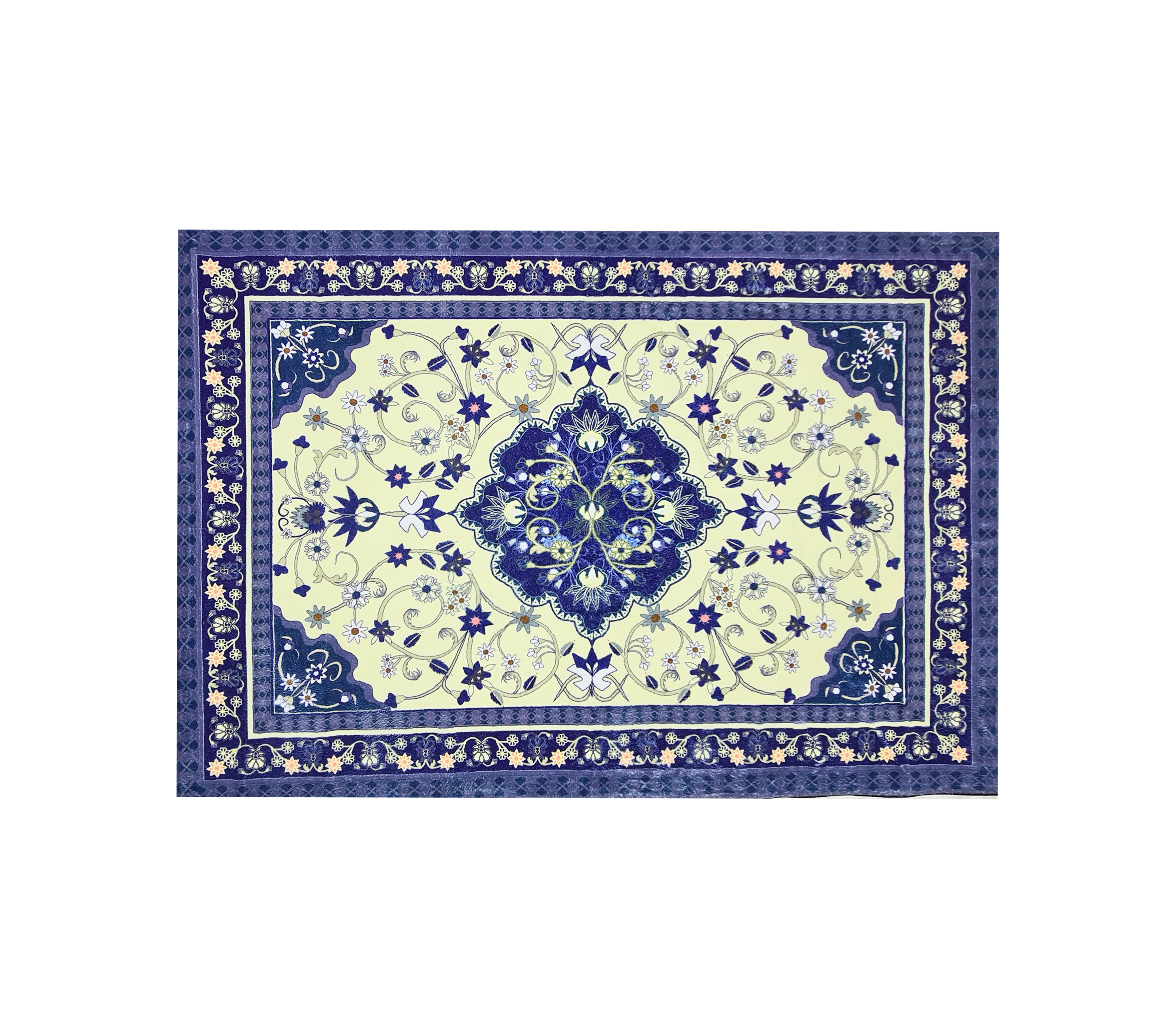 100% Polyester Printed Decorative Rug 120x180cm - Lemond Legance for Living Room, Bedroom & Home Decor