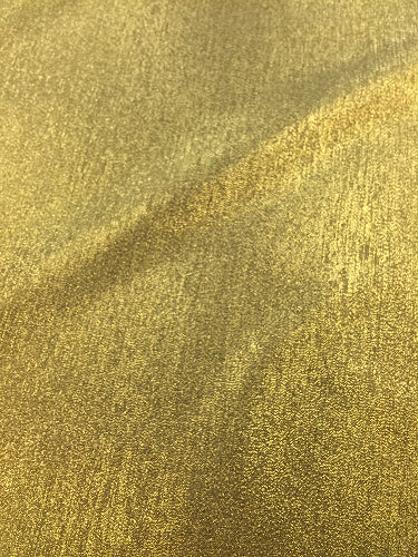 59-Inch Wide Heavy Lame Allure Fabric - Gold & White Metallic Decorative Textile for Wedding Decor, Costumes & Home Decorations