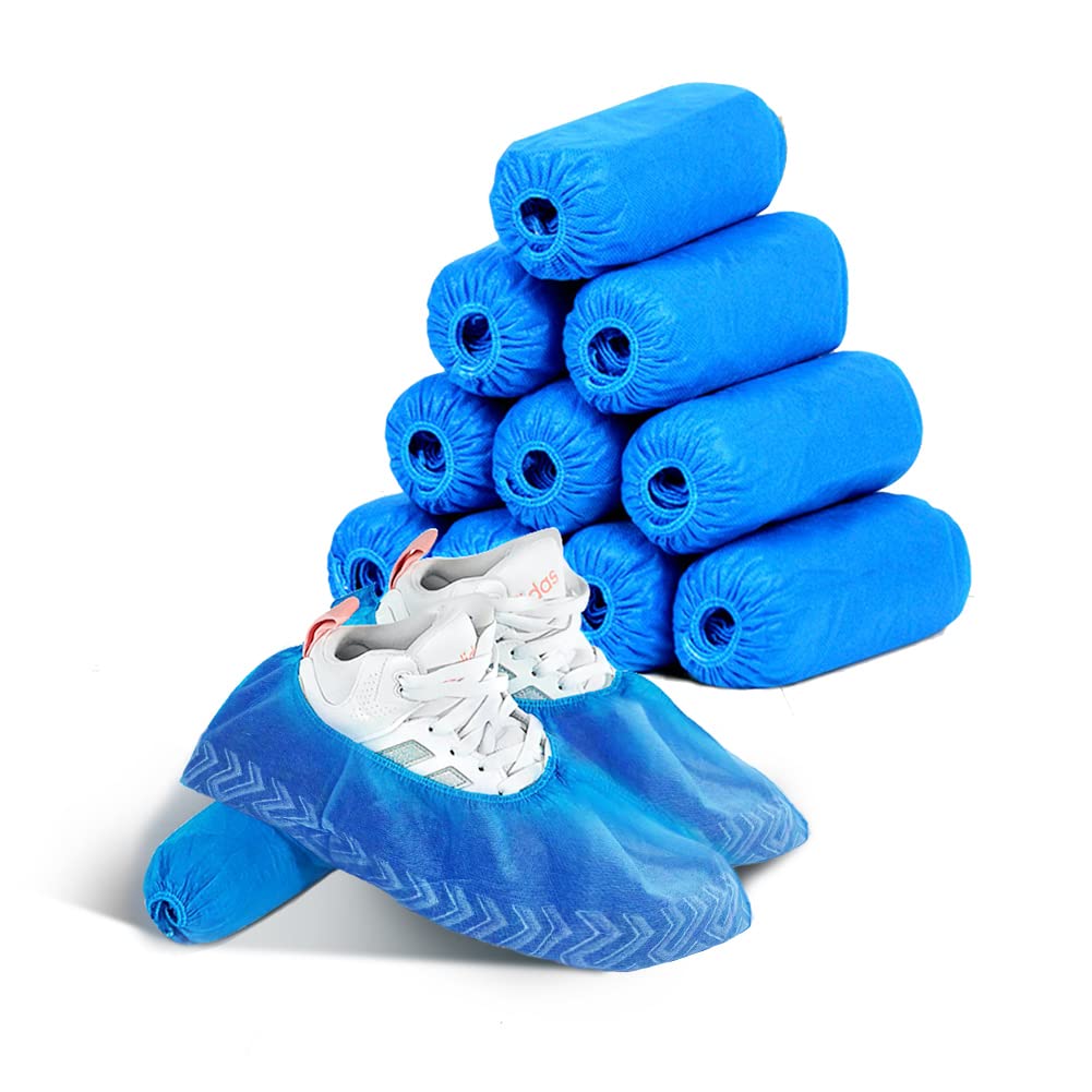 **SunLife Disposable Shoe Covers - 1000 Pack (500 Pairs) | Waterproof, Dustproof & Hygienic | Indoor & Outdoor Use | Durable Protection for Construction, Workplace & Home | Perfect for Hospitals, Clean Rooms & DIY Projects**