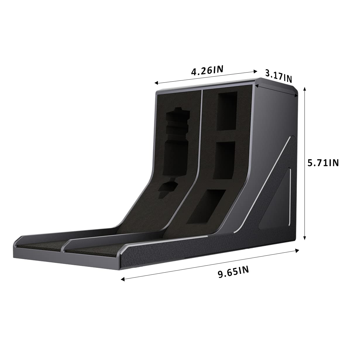 SUMING Universal Pistol Rack - Handgun Storage Stand for Gun Safe | Protective Gun Holder Fits Most Pistols | Perfect for Home Security & Shooting Range Organization