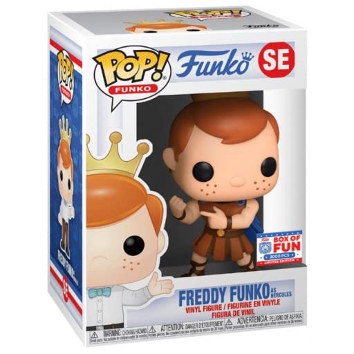 Funko POP 2120 Fundays Box of Fun Freddy Funko as Hercules Limited Edition (Only 2000 Pieces) - Rare Collectible for Disney Fans & Pop Culture Enthusiasts - Perfect for Display, Gifts & Collections