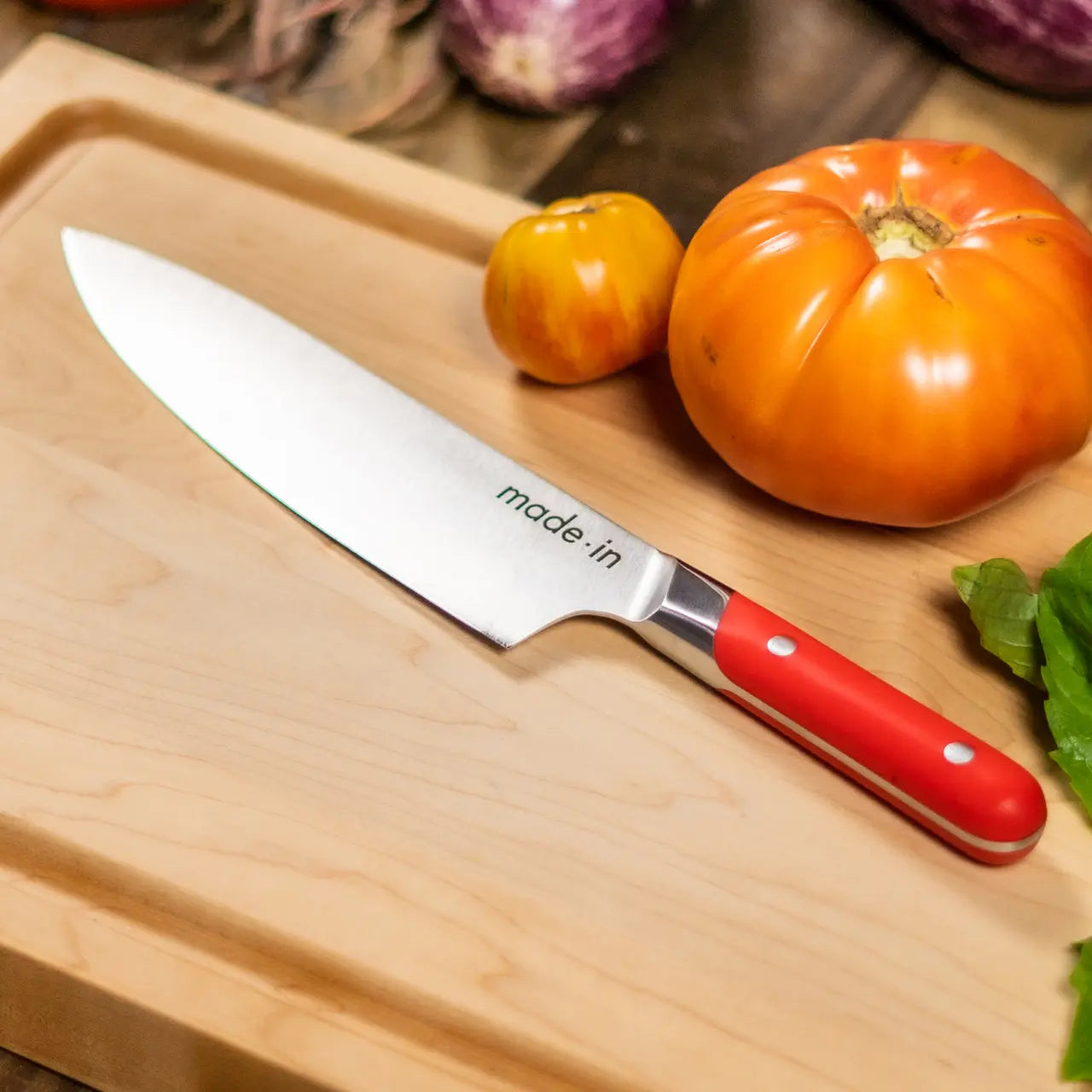 Premium 8 Inch Chef Knife with Ergonomic Handle - Professional Kitchen Knife for Slicing, Dicing & Chopping - Perfect for Home Cooks & Chefs - Ideal for Fruits, Vegetables & Meat Preparation