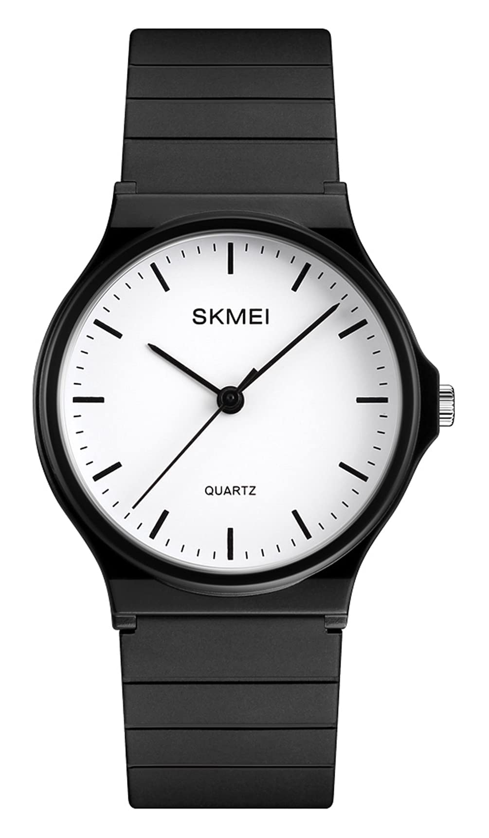 Simple Analog Watch with Soft Silicone Band - Minimalist Design for Men & Women - Perfect for Students, Casual Wear & Everyday Use