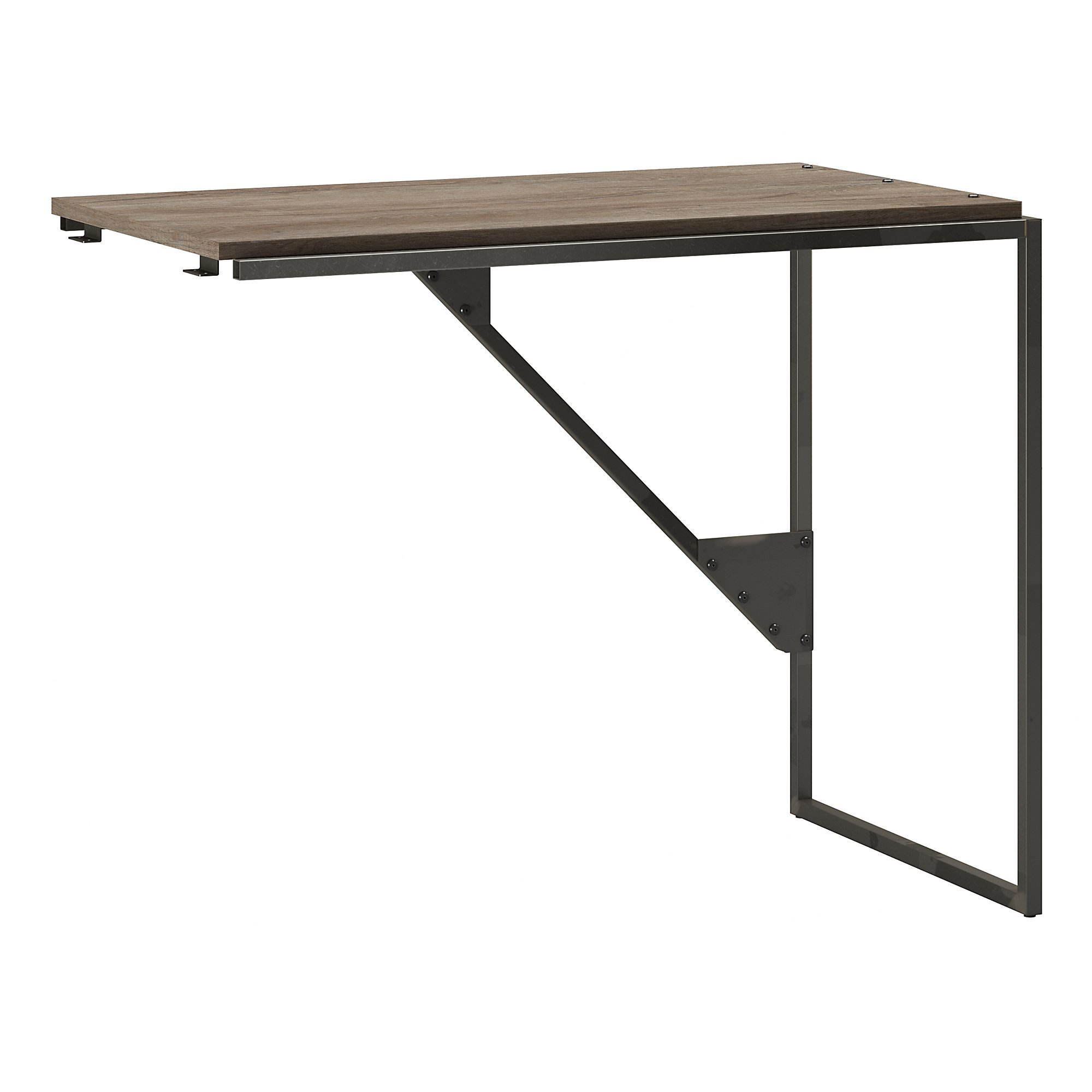 Bush Furniture 37W Return 37-Inch Wide Industrial Style Computer Desk for Home Office | Modern Workstation with Metal Frame for Small Spaces