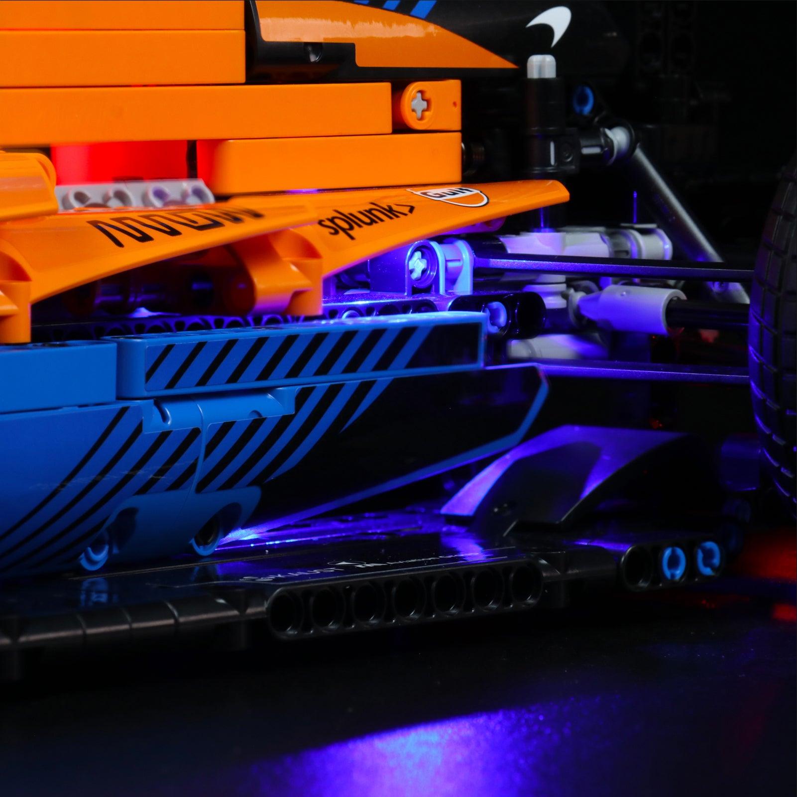 LEGO Technic McLaren Formula 1 Race Car 42141 Light Kit - Upgrade Your Model with Realistic LED Lighting for Display & Nighttime Racing Scenes