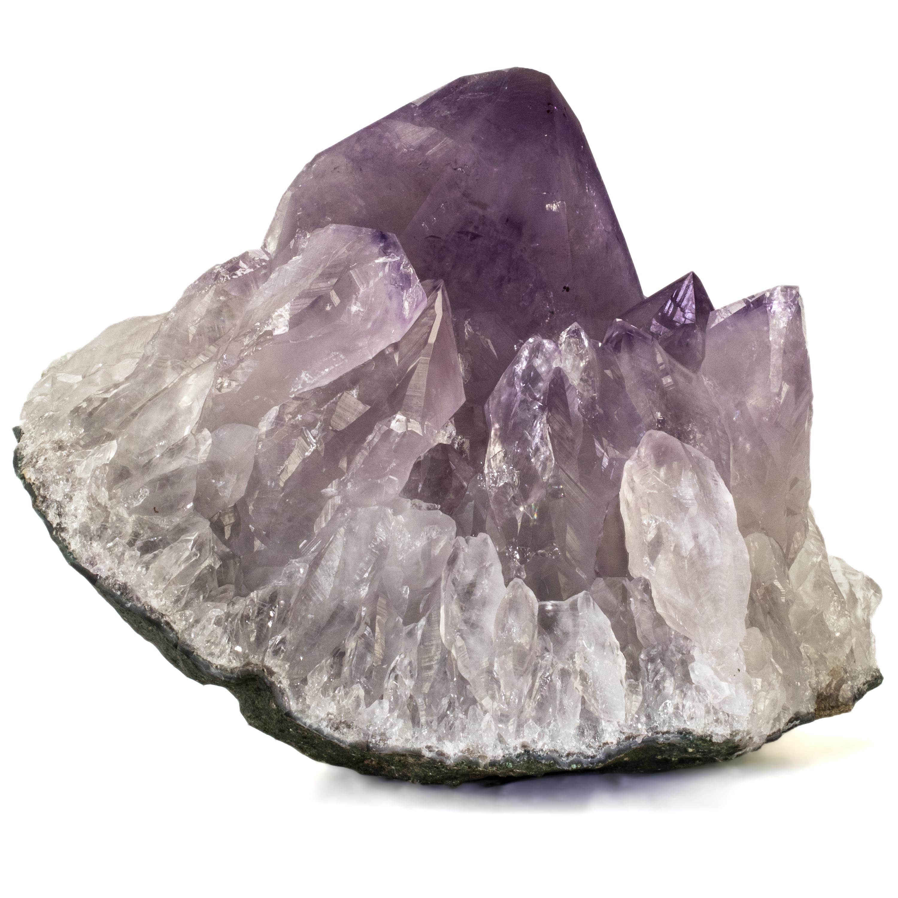 Natural Amethyst Geode - 7 Inch Purple Crystal Cluster with Stand (11 lbs) - Healing Stone for Meditation, Home Decor & Spiritual Gifts