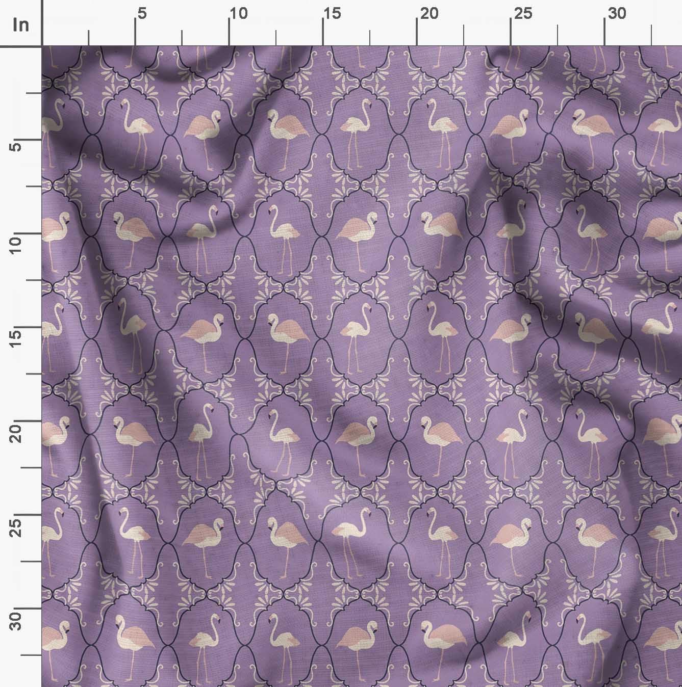 Soimoi Moss Georgette Purple Fabric by The Yard - 42