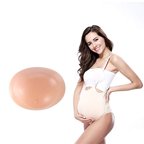 Realistic Fake Silicone Pregnancy Belly - XXL Size for Women, Maternity Cosplay, Halloween Costume, Theater Acting, Role Playing & Baby Shower Pranks - Perfect for Parties, Carnivals and Pregnancy Simulation