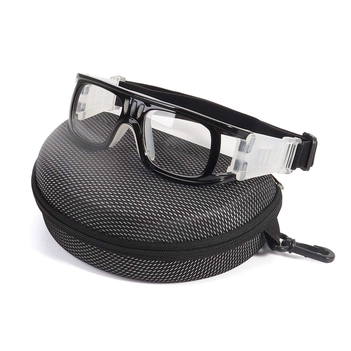 Poxas Sports Safety Glasses for Basketball Football Soccer - Anti-Fog Shatterproof PC Lens Protective Goggles for Men Women - Perfect for Outdoor Sports, Training & Games