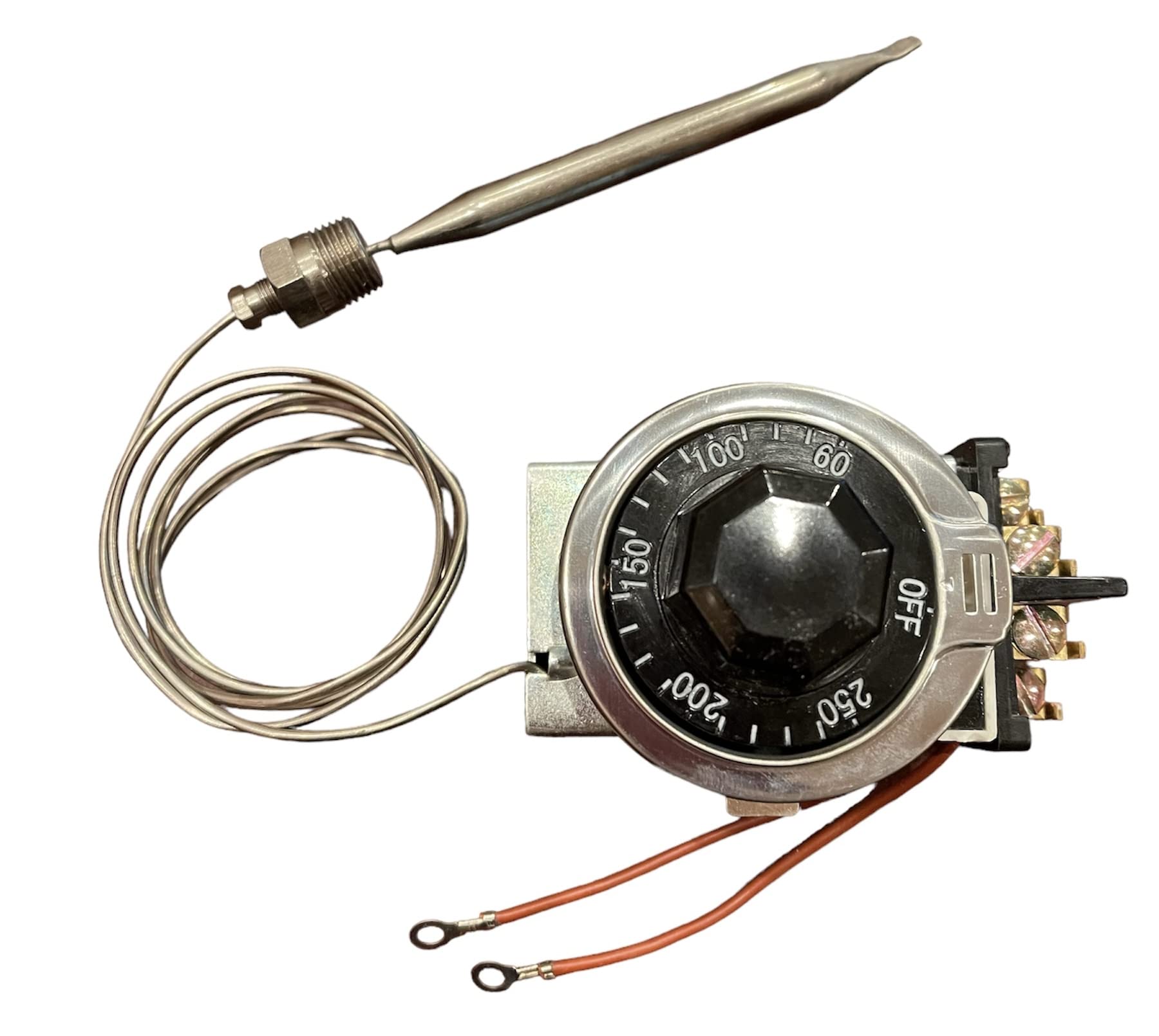 Commercial Steam Table Thermostat - 30A RES 125-277VAC Temperature Controller (60-250°F) for Buffet Tables & Food Warming Stations | Perfect for Restaurants, Catering Services & Buffet Setups