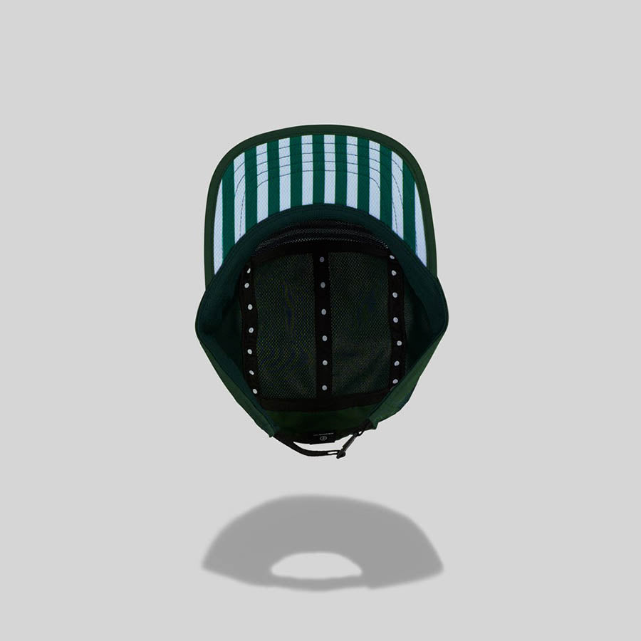 GOCap - Standard Stripes Baseball Cap - Adjustable Forest Green Hat for Men & Women - Outdoor Hiking, Running, Casual Wear