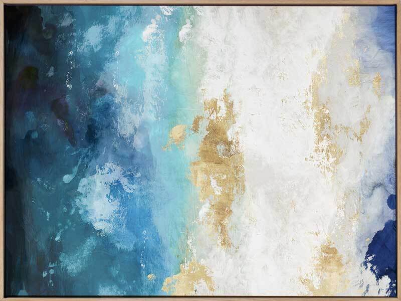 Cold Water Canvas Art Print - Stunning Ocean Wave Wall Decor for Living Room, Bedroom & Office | Perfect Coastal Home Decor