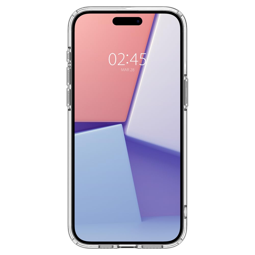 Spigen Ultra Hybrid Crystal Clear Case for iPhone 15 Pro - Anti-Yellowing Technology | Slim Protective Cover for Apple iPhone 15 Pro | Perfect for Everyday Use, Work & Travel