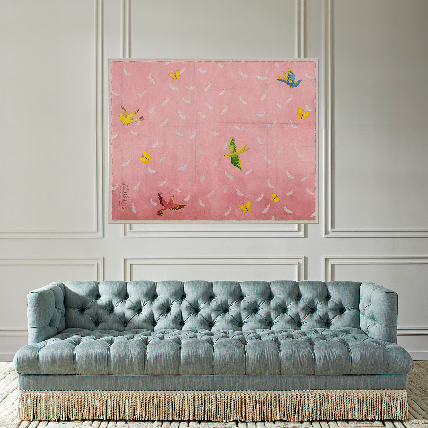 Paule Marrot Feathers Scarf - Lightweight & Elegant Fashion Accessory for Women | Perfect for Spring, Fall & Special Occasions