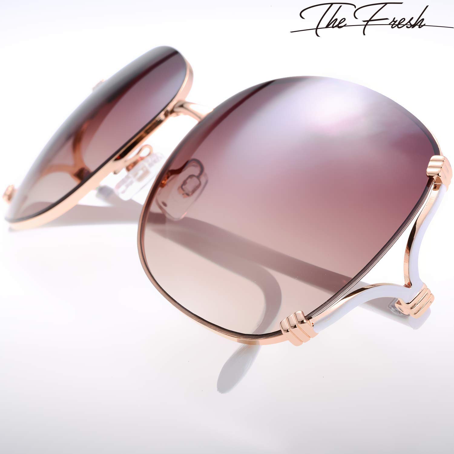 Elegant Women's Sunglasses - Classic Crystal Design UV Protection - Perfect for Outdoor, Beach, and Fashion Accessories Gift Box
