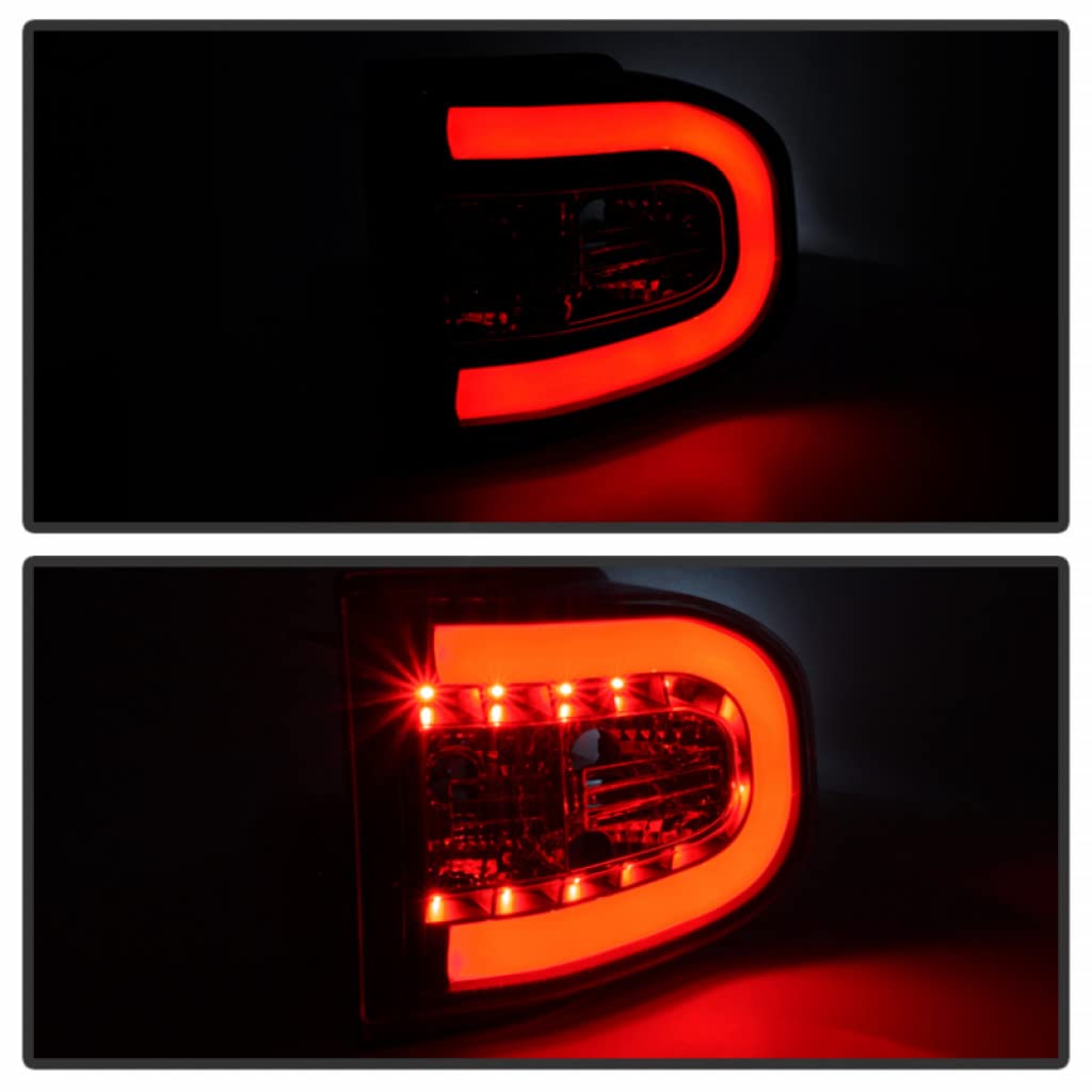 Toyota FJ Cruiser 2007-2013 LED Tail Lights Pair - Spyder Black Light Bars (5079442) | Waterproof & Durable for Off-Roading, Camping & Night Driving