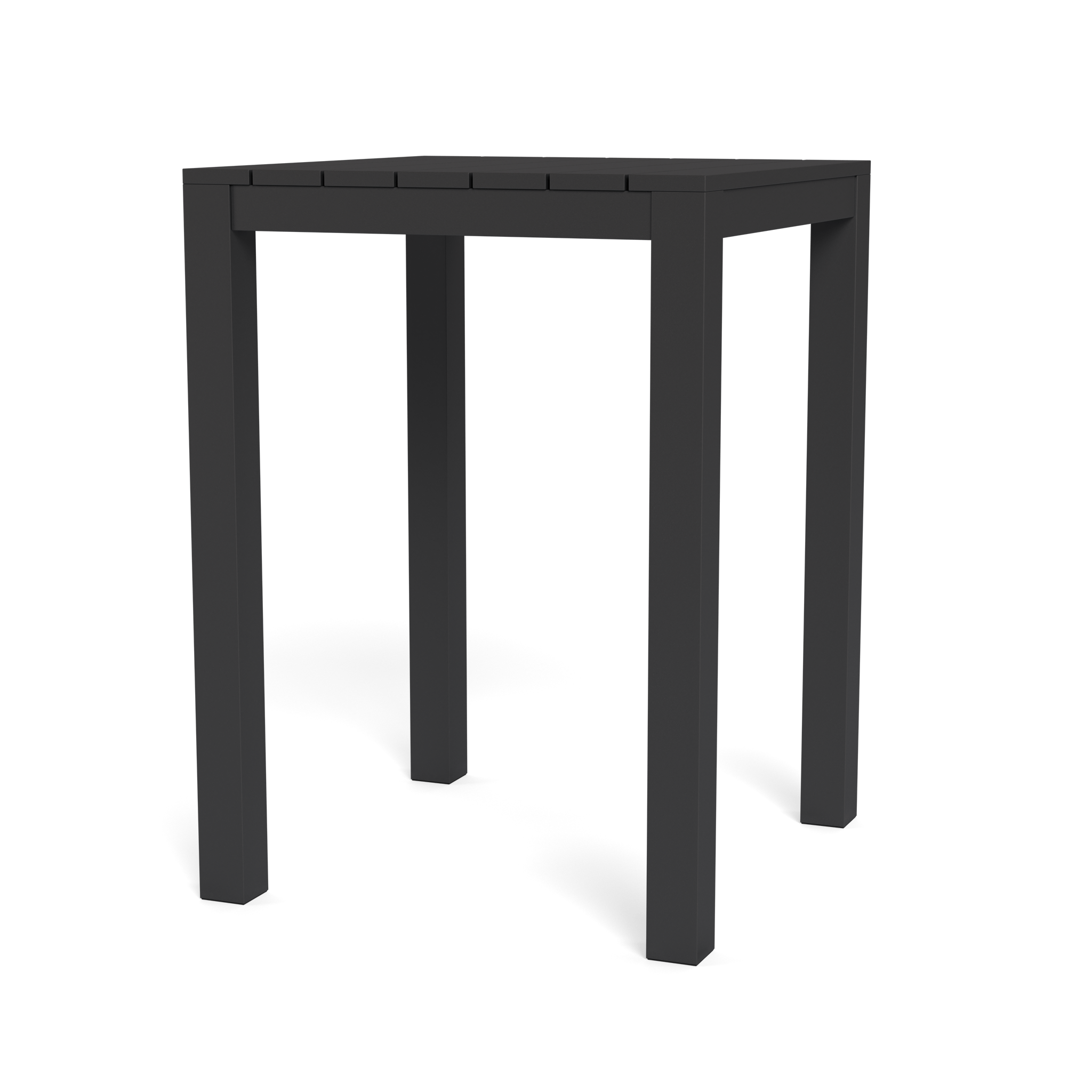 Premium Aluminum Square Bar Table - Durable & Modern Outdoor/Indoor Dining & Pub Furniture for Patio, Restaurant, or Home Decor
