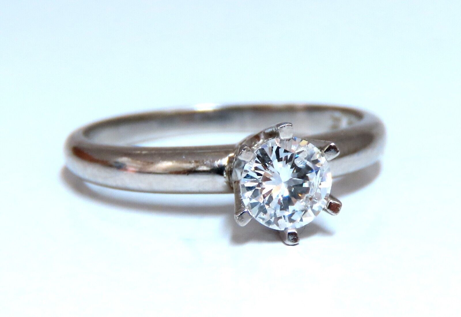 GIA Certified 0.49 Carat Natural Round Diamond Solitaire Engagement Ring - E Color I2 Clarity for Proposal, Wedding & Anniversary Gifts