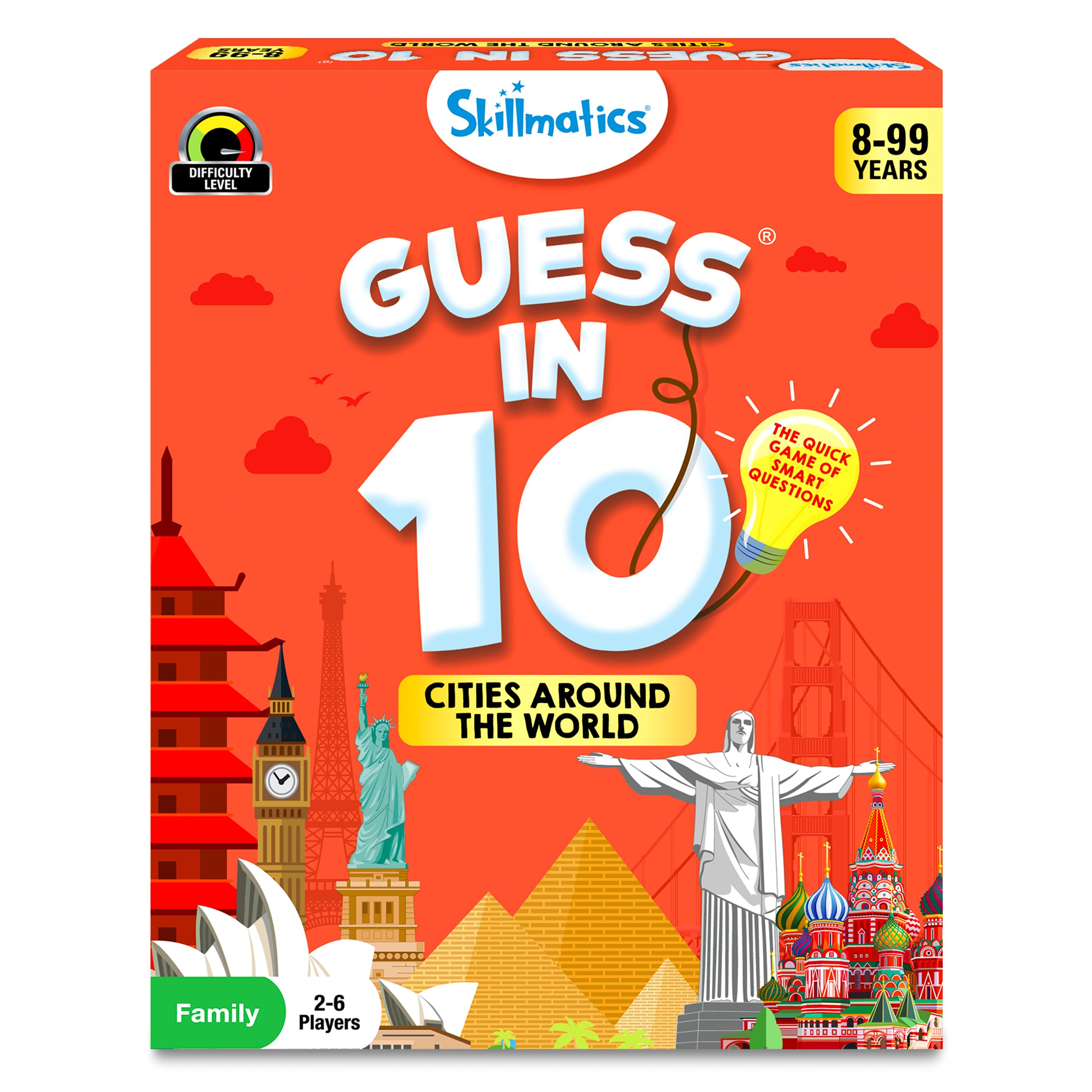 Skillmatics Guess in 10 Cities Around the World - Fun Educational Travel Card Game for Kids Ages 8+ | Geography & History Learning Toy | Perfect Gift for Boys & Girls Who Love Board Games | Great for Family Game Nights & Classroom Activities