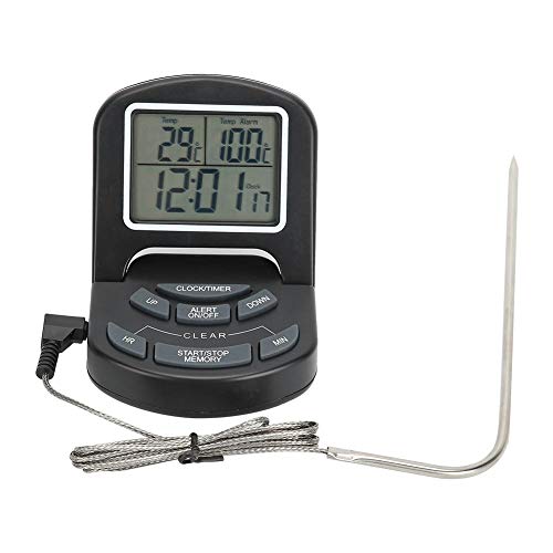 High Accuracy Digital Probe Thermometer with Timer - Instant Read Meat Thermometer for BBQ, Grilling, Cooking & Baking | Perfect for Kitchen, Home, Restaurant & Outdoor Use