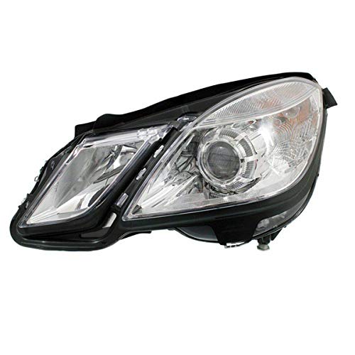 Mercedes E-Class 10-13 Left Driver Side Halogen Headlight Headlamp with Bulb - Replacement for W212 Models Without Cornering Lamps | Perfect for Night Driving & Vehicle Restoration Projects