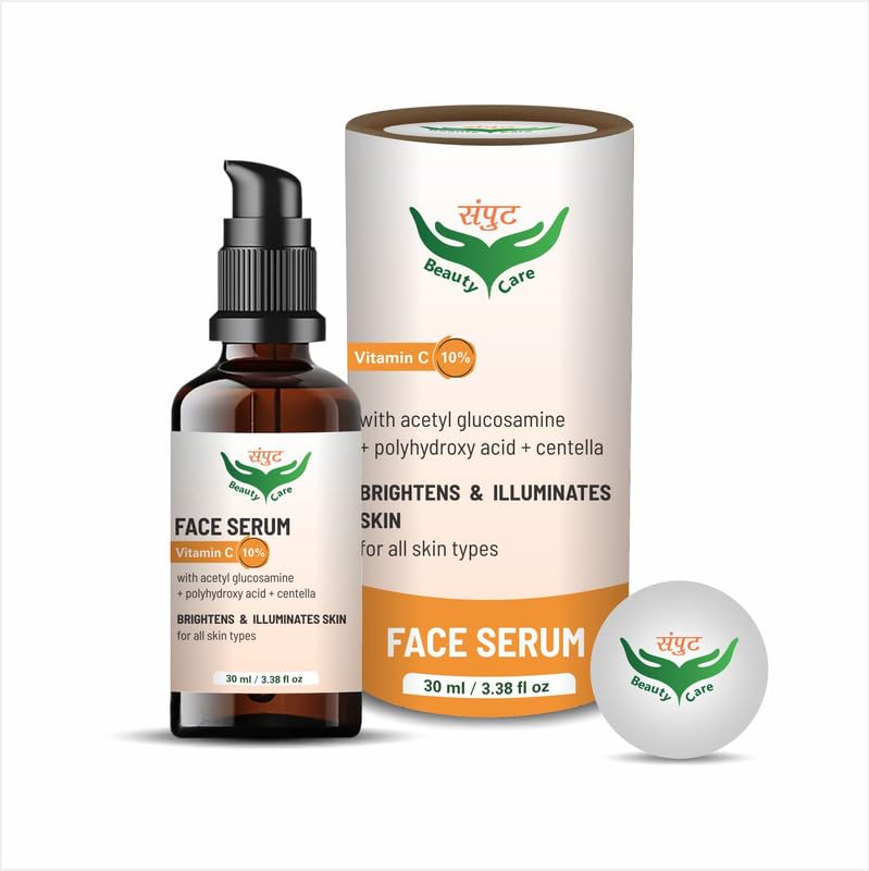 Vitamin C 10% Face Serum for Brightening & Glowing Skin - All Skin Types - 30ml - SAMPUT BEAUTY CARE (Pack of 1) | Daily Skincare Routine, Anti-Aging & Dark Spot Treatment