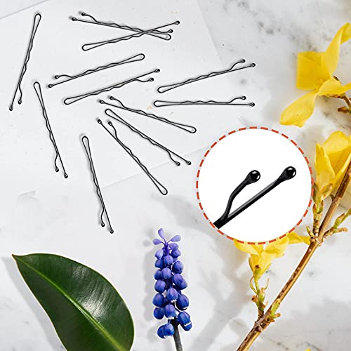 Shidara Black Bobby Pins for Hair - 120 Piece Bulk Pack | Strong Hold Hair Clips for Women | Perfect for Updos, Braids, Bun Hairstyles & Everyday Use