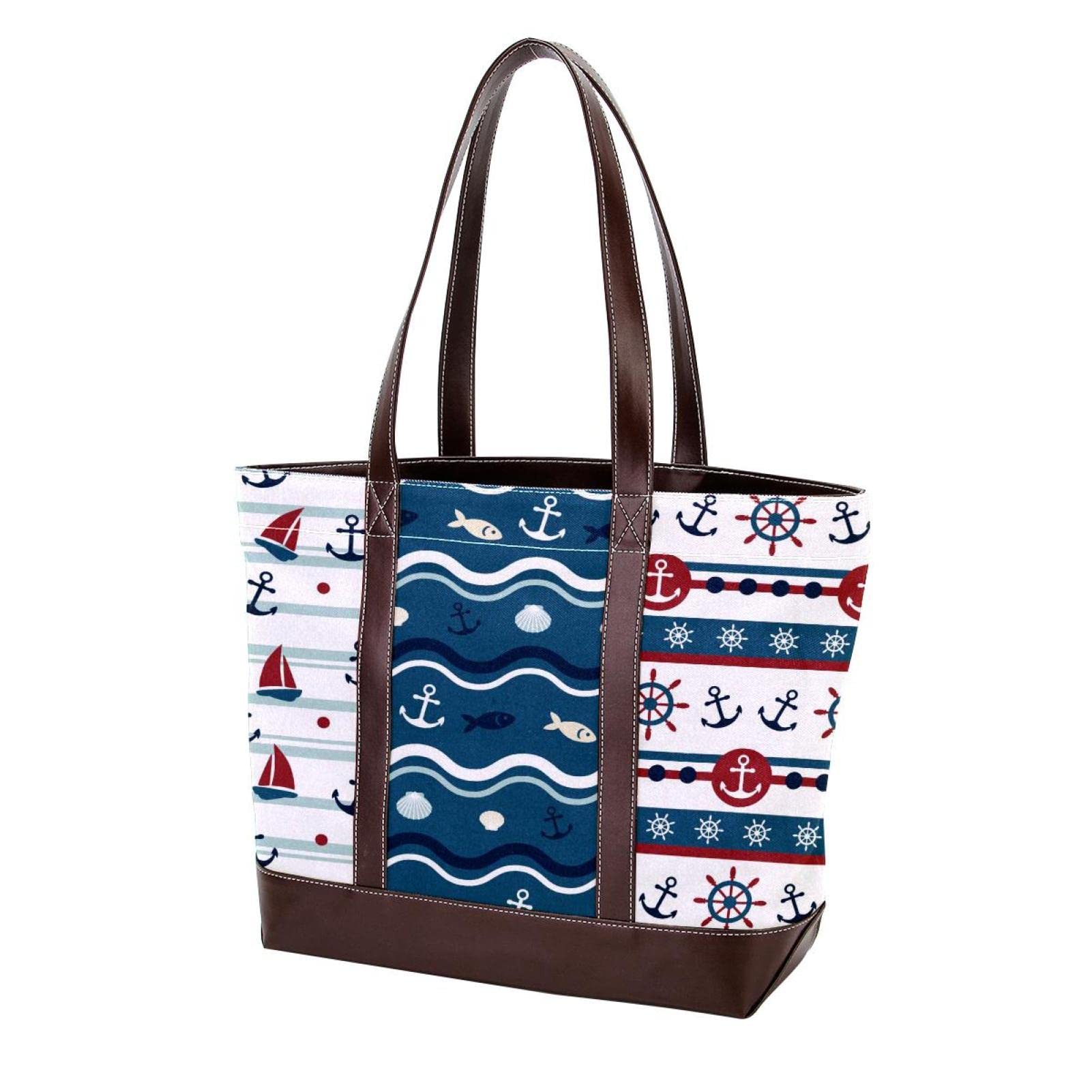 Stylish Large Unicorn Tote Bags for Women - Premium Leather & Canvas Shoulder Bags, Top Handle Satchel Purse - Perfect for Work, Travel & Shopping