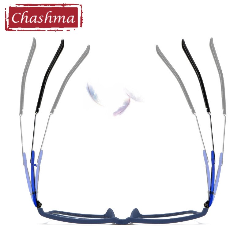Stylish Men's Full Rim Square TR90 Alloy Eyeglasses Frame 9164 - Lightweight & Durable for Work, Reading & Everyday Use