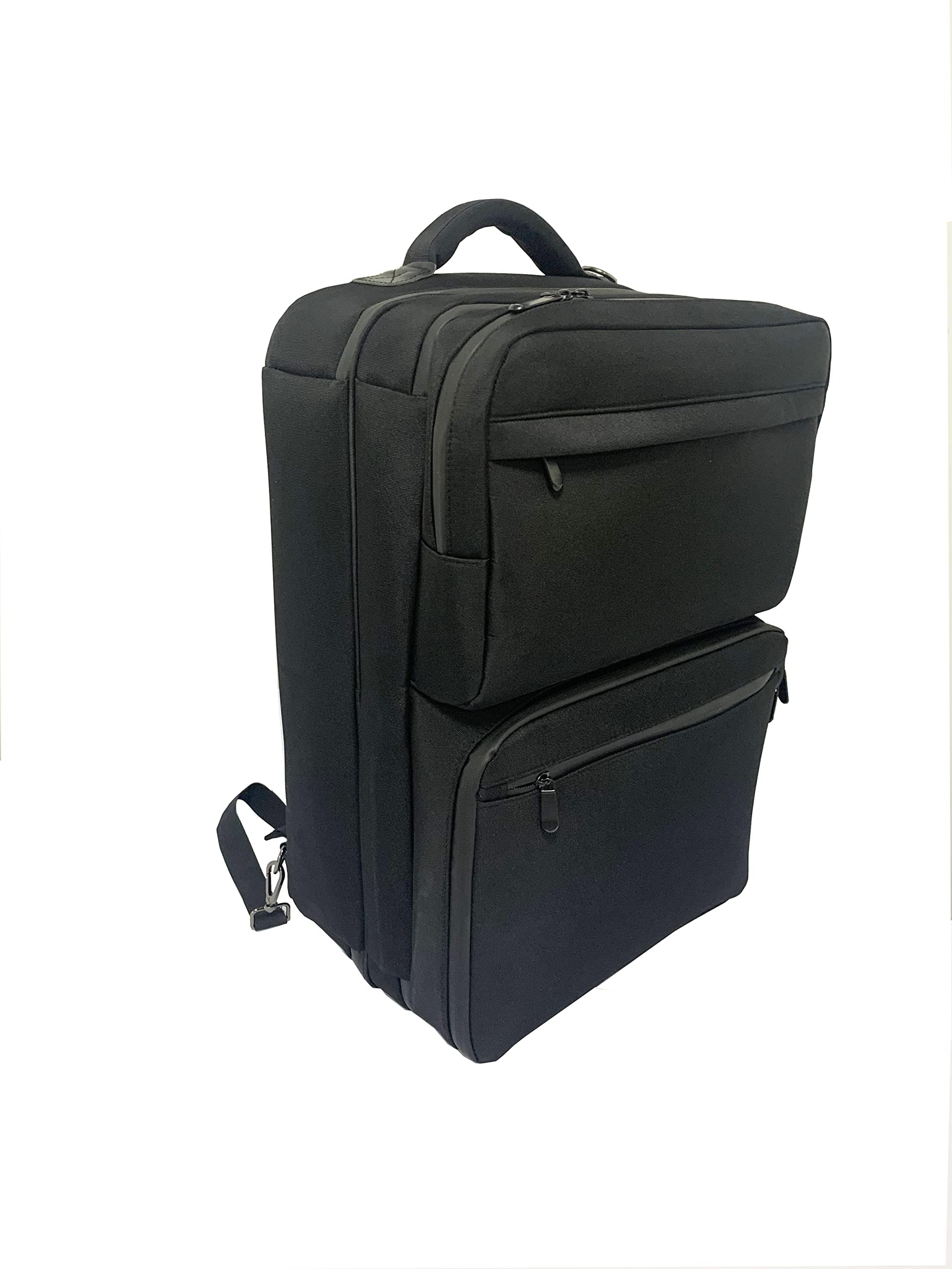 Professional Barber Travel Backpack - Portable Mobile Haircut Station with Cosmetic Organizer & Tool Storage - Ideal for Barbers, Stylists & Makeup Artists (Black) - Perfect for Salon, Travel & On-the-Go Services