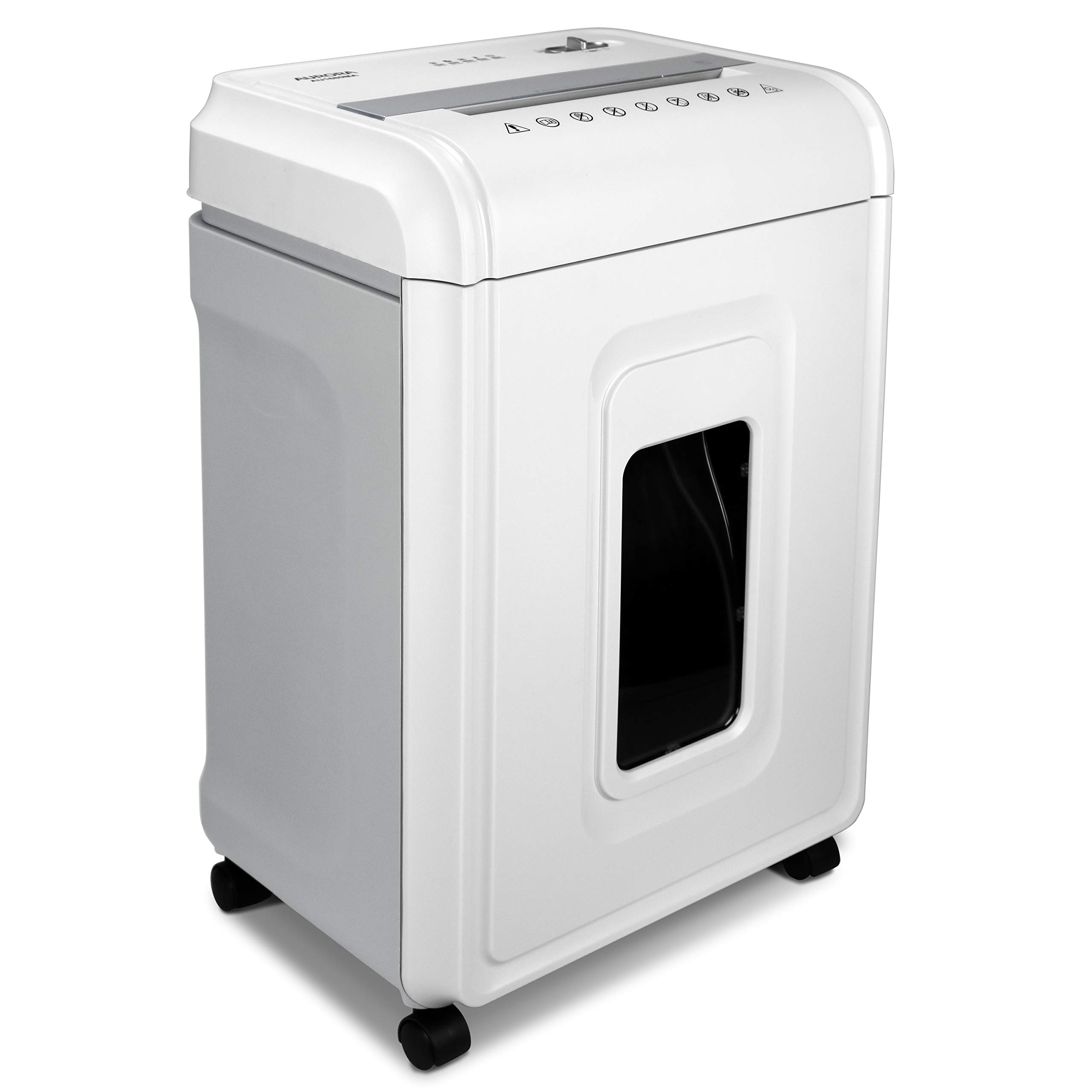 Aurora AU1680MA Heavy Duty 16-Sheet Micro-Cut Paper Shredder - High Security, Anti-Jam Technology, 60-Minute Run Time, 7-Gallon Pullout Basket with Casters - Ideal for Office, Home & Confidential Document Destruction