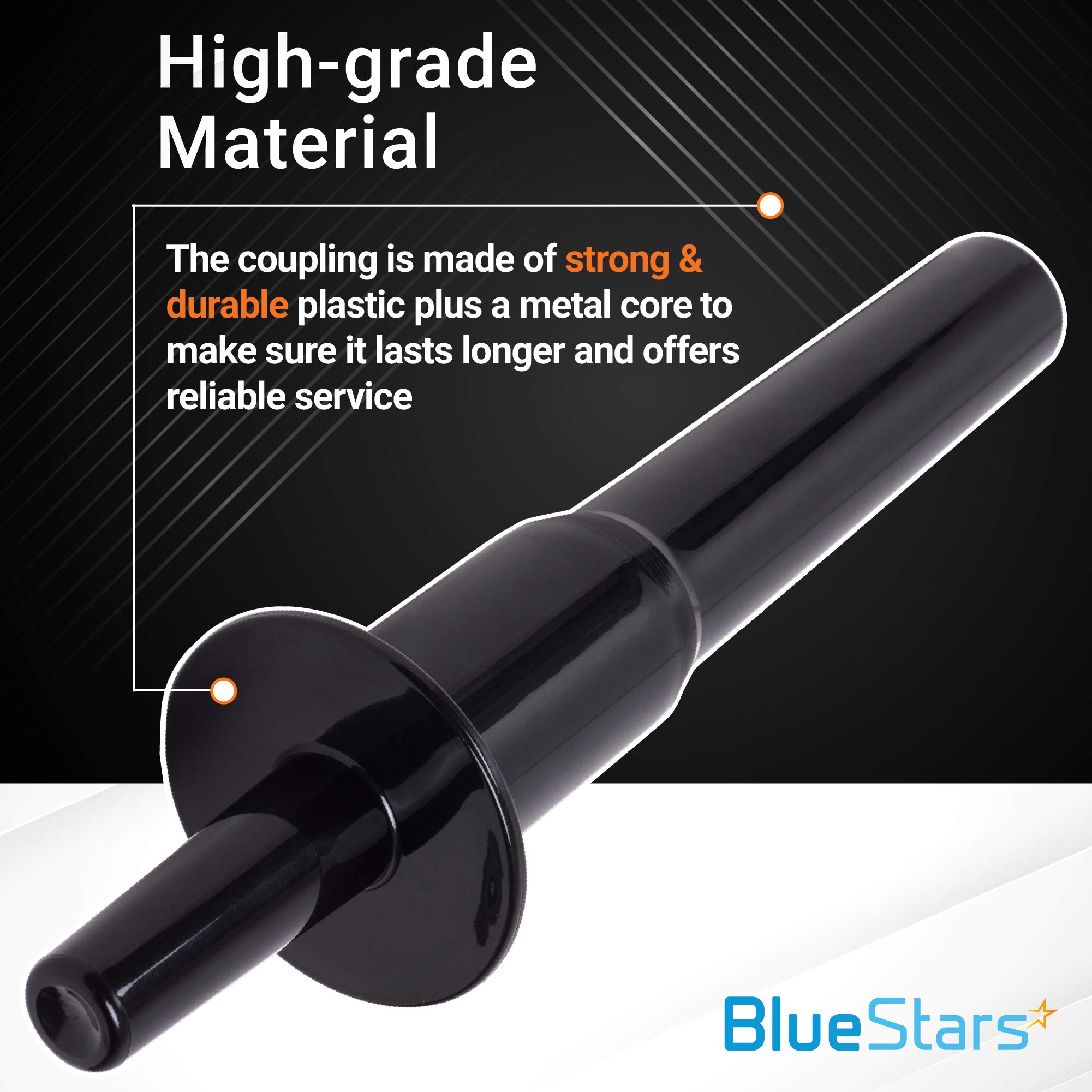 BlueStars 2-Pack Heavy Duty Blender Tamper Tool - Compatible with Vitamix 5200, 7500 & Standard 64 oz Containers - Perfect for Smoothies, Nut Butters & Food Prep