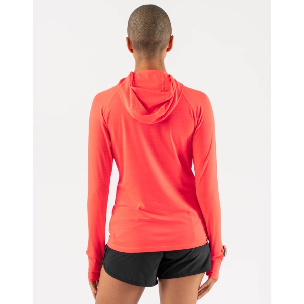 Rabbit UPF 50+ Sun Deflector 2.0 Women's Running Pullover - Lightweight UV Protection Hoodie for Outdoor Jogging & Hiking