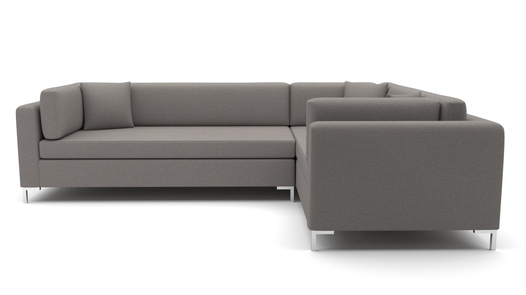 Bonnell 124 Right Corner Sectional Sofa - Modern L-Shaped Couch for Living Room, Family Room & Home Theater | Comfortable Upholstered Furniture with Premium Fabric