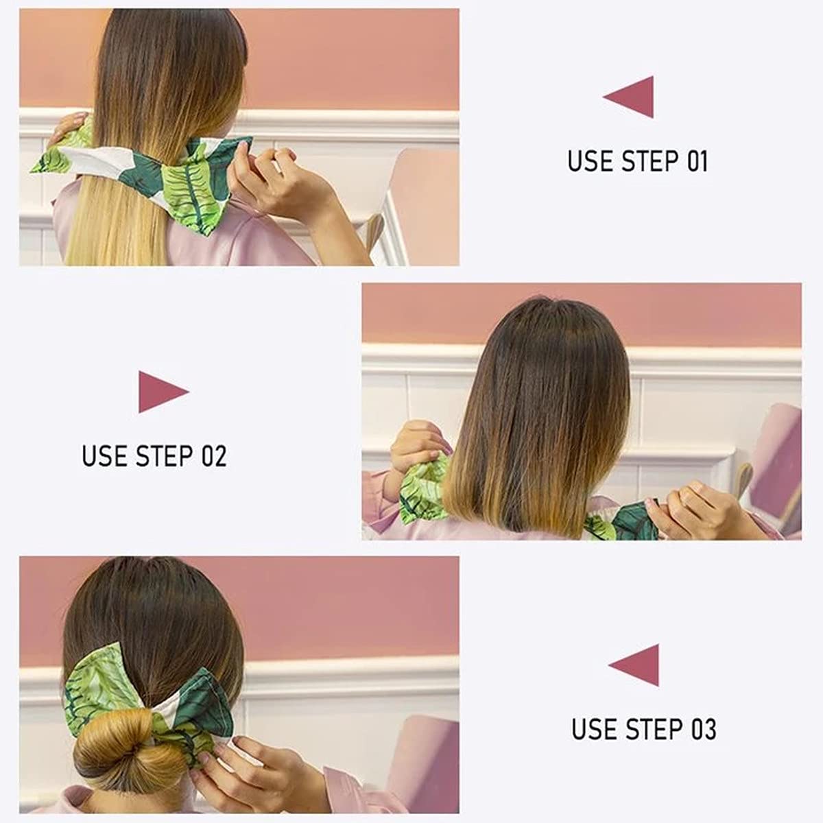 Deft Bun Magic Hair Bun Maker - Quick & Easy Hair Donut for French Twist, Updo, and Stylish Bun Hairstyles - Classy Multicolor Cloth Hair Clip (Black) | Perfect for Parties, Weddings, Work, and Everyday Fashion
